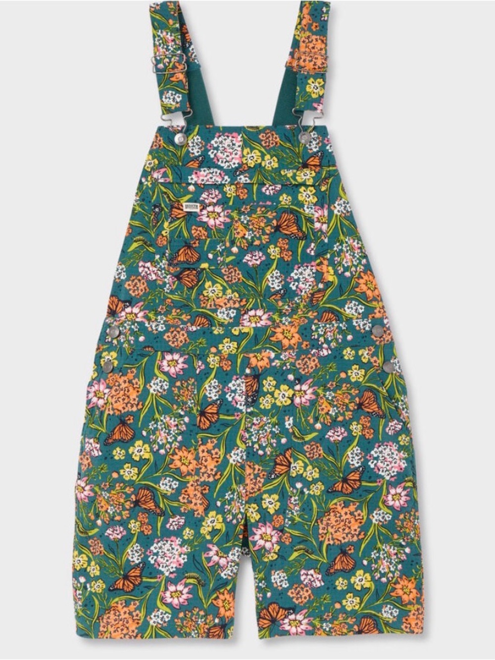 Duluth Trading Co Midnight Green Monarchs Women's Short Overalls